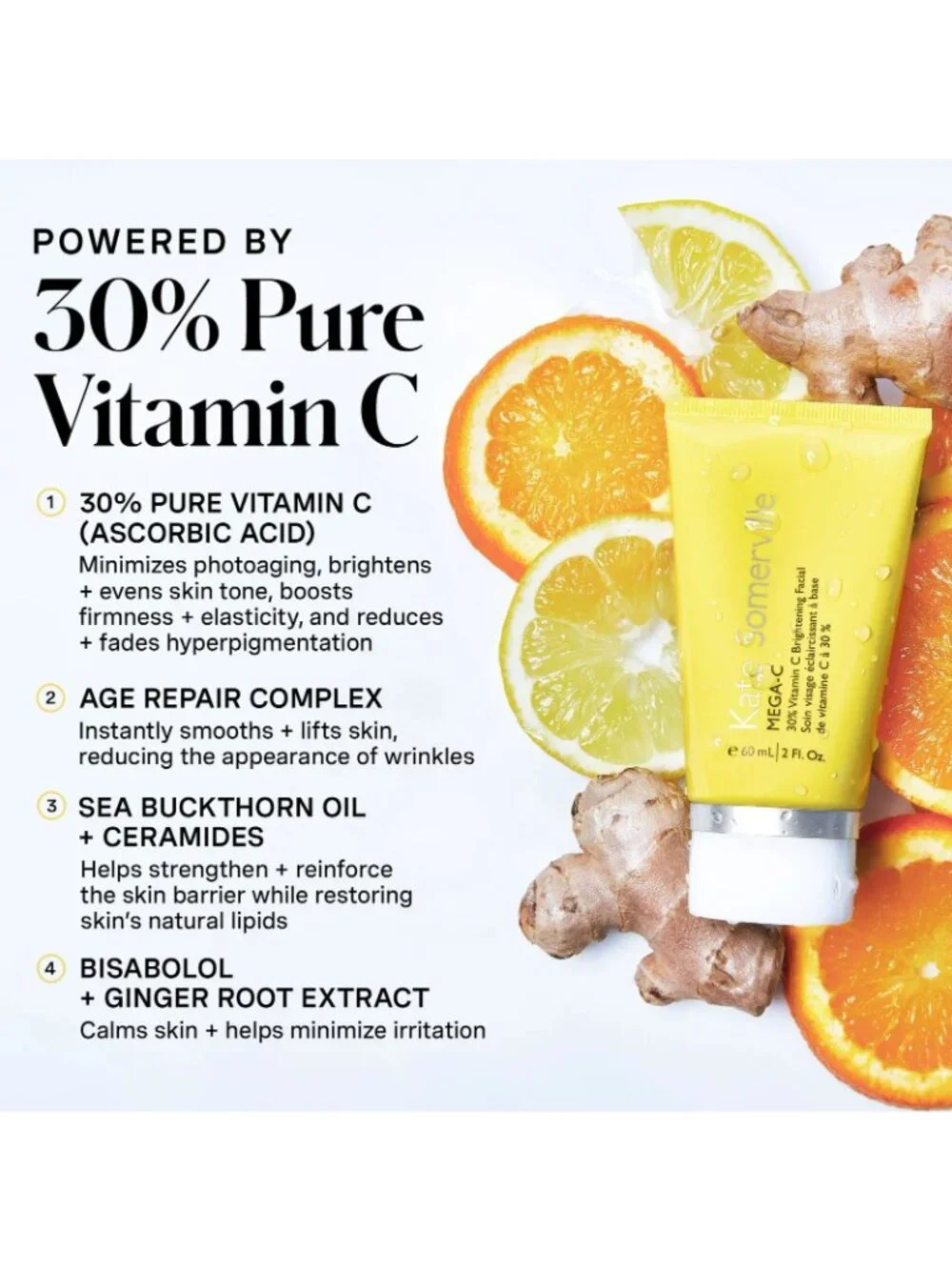 $79 NEW KATE SOMERVILLE MEGA-C 30% VITAMIN C BRIGHTENING MASK 60ML